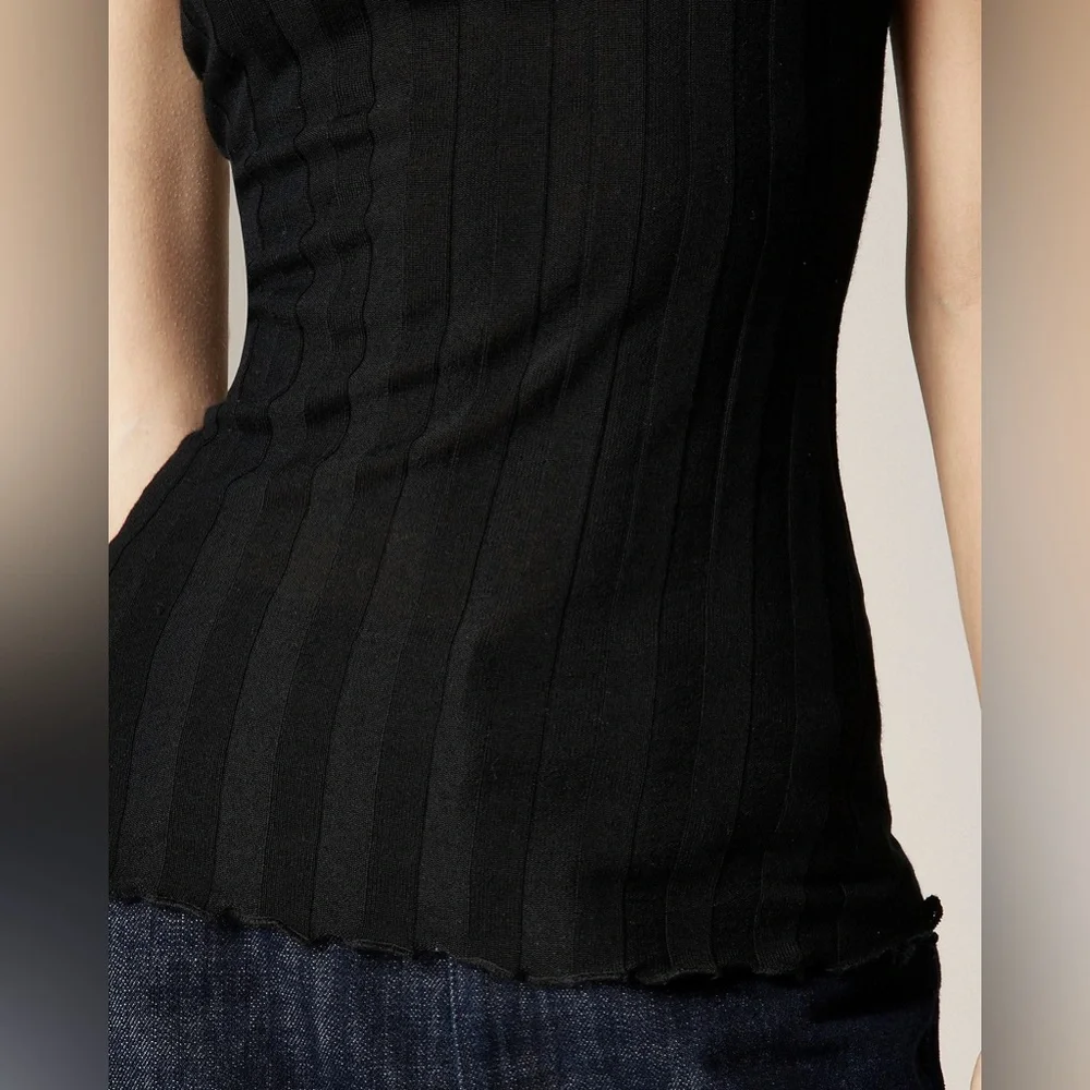 NWT Alex Eagle X J.Crew Ribbed Shell Tank Top in Merino Wool